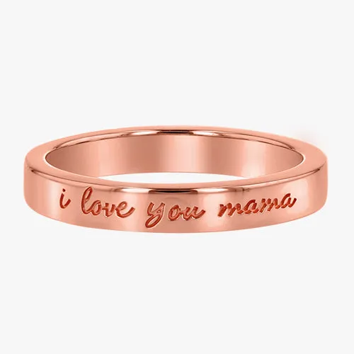 The Gold "I Love You Mama" Ring