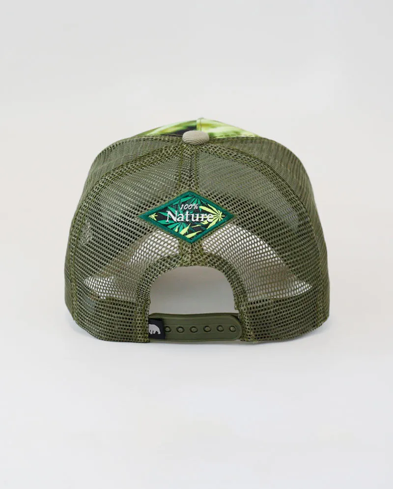 The Hat Depot - Leaf Design Mesh Trucker Cap