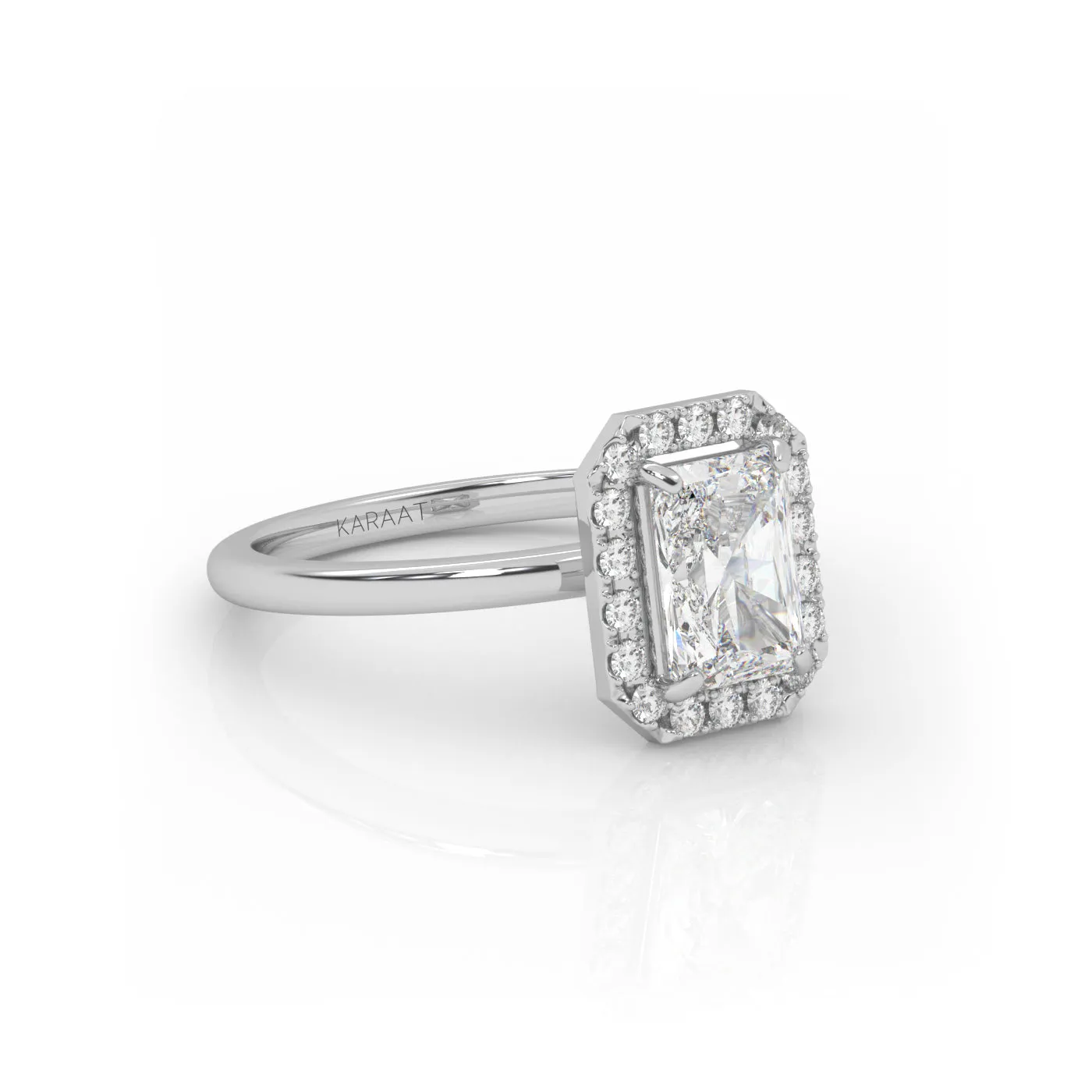 The Radiant Solitaire with Halo