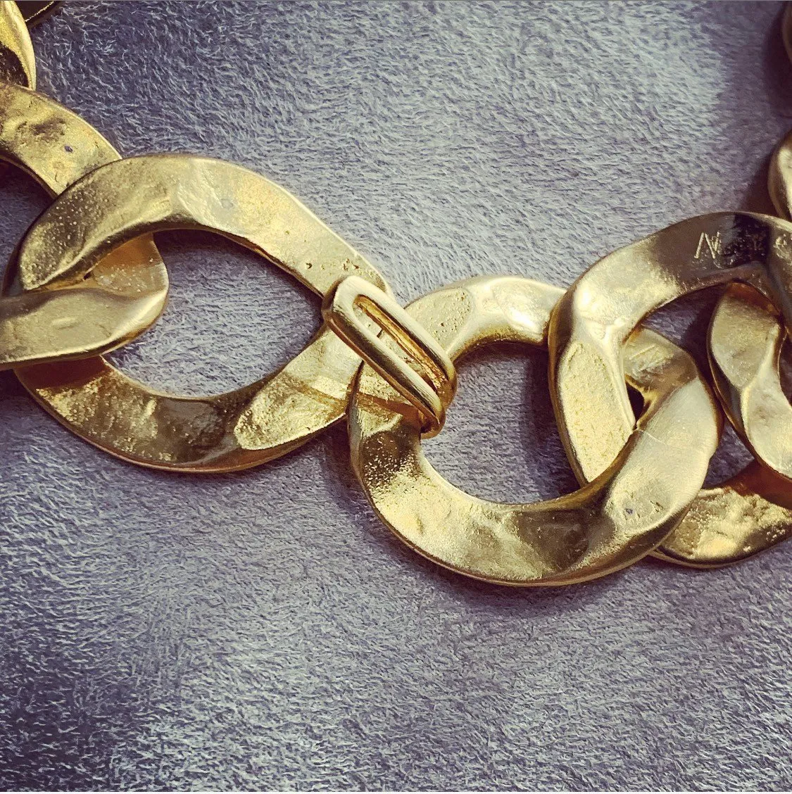 Thick Gold Plated Chain Necklace by Kenneth Jay Lane