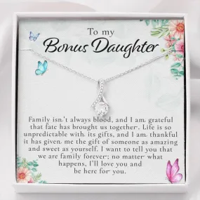 To My Bonus Daughter, Bonus Daughter Necklace, Step Daughter Necklace, Gifts For Stepdaughter