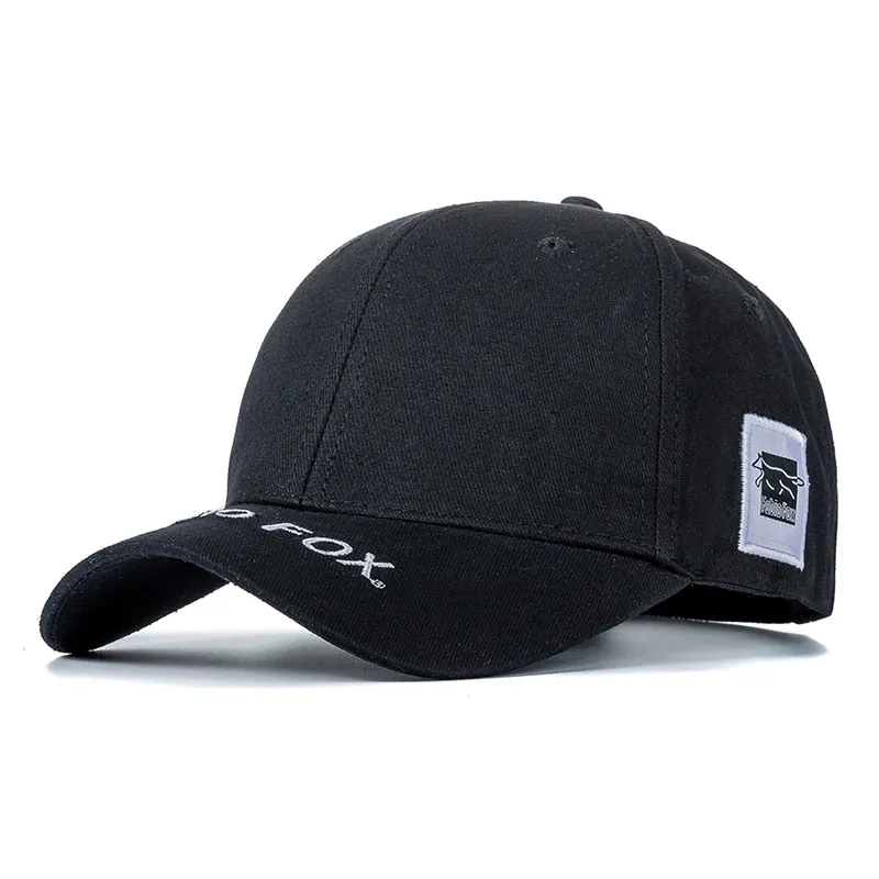 Unisex Stylish Cap Cotton Hats For Women Fashion Fox Side Embroidery Baseball Cap Men Outdoor Popular Streetwear Hat Cap