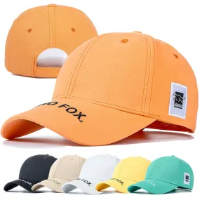 Unisex Stylish Cap Cotton Hats For Women Fashion Fox Side Embroidery Baseball Cap Men Outdoor Popular Streetwear Hat Cap