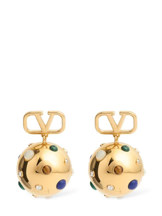 Valentino Garavani   Vlogo Signature Universe drop earrings 