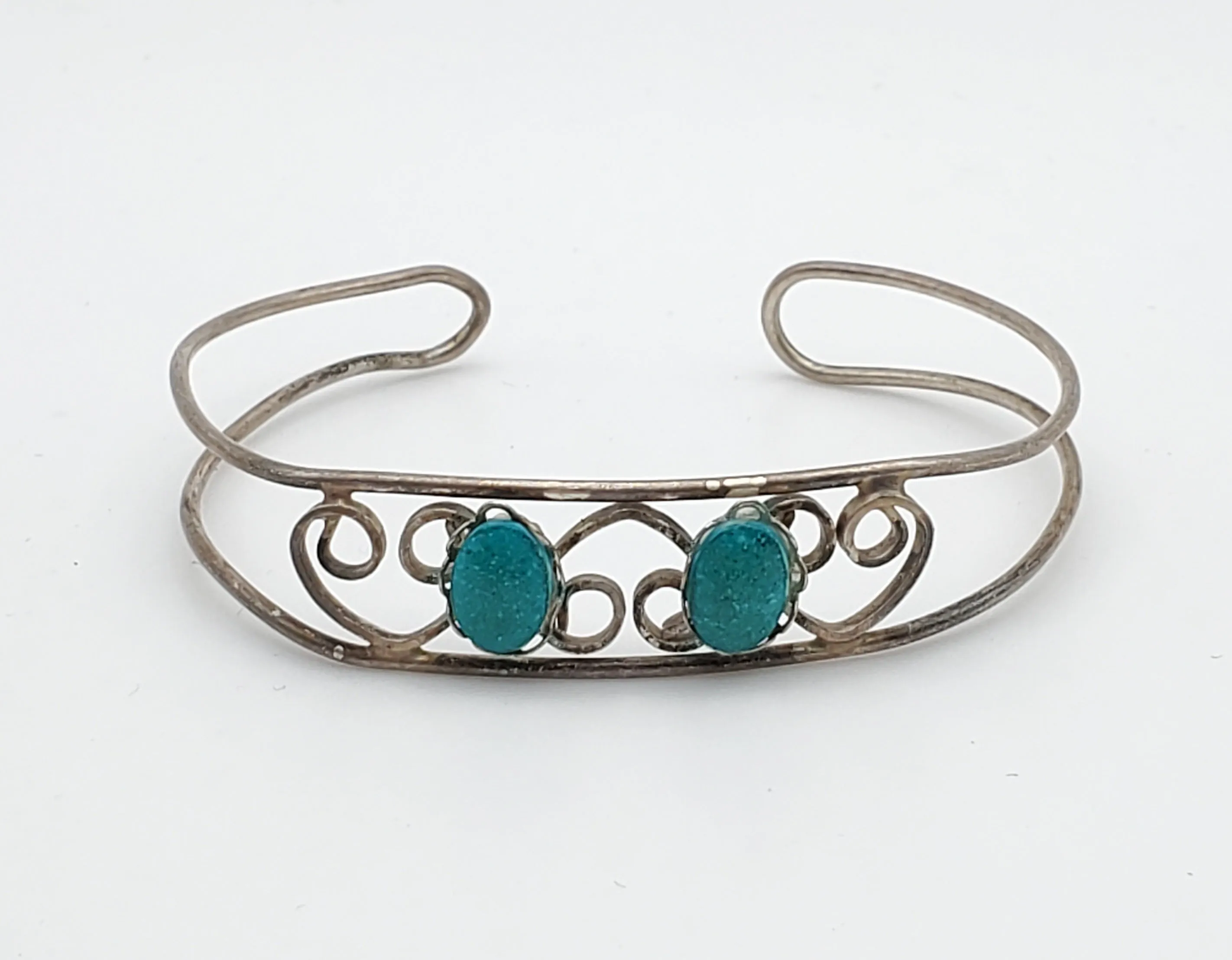 Vintage Delicate Handmade Turquoise Bracelet