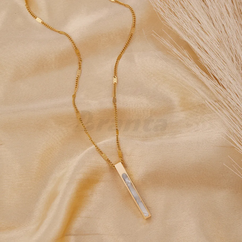 White Stick pendant Necklace