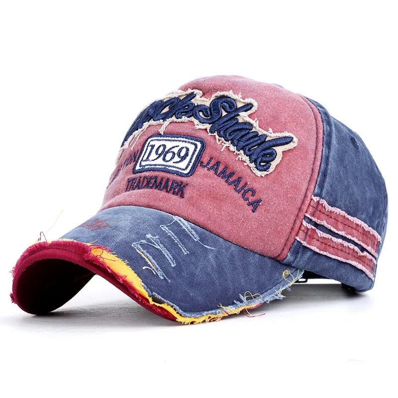 Women Men Baseball Cap Summer Solid Snapback Letter Embroidery Vintage Sunhat Outdoor Cotton Hip Hop Baseball Hat Casquette